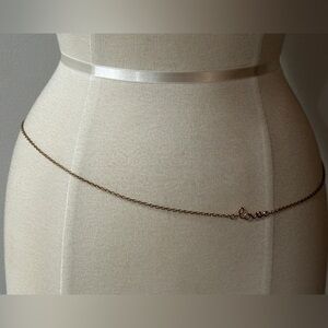 Gold “Love” Belly Chain - 35.75”